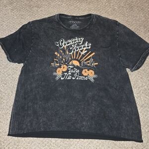 Womens John Denver Country Roads Black Shirt Size X-Large